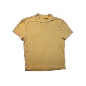 Yellow Ribbed Baby Tee- Me to We